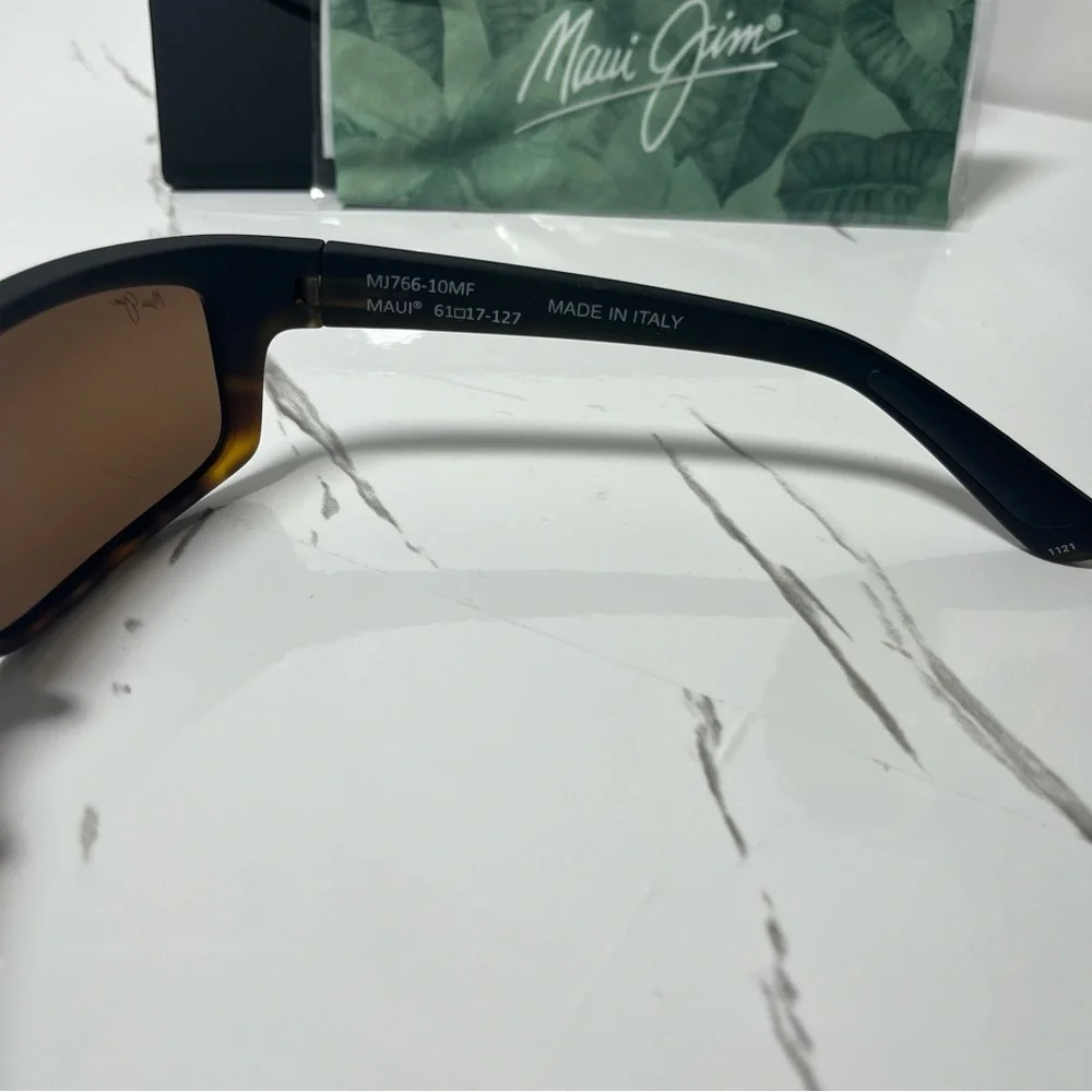 Maui Jim Kanaio Coast Men’s Matte Tortoise Ombré Sunglasses NEW - Picture 2 of 8